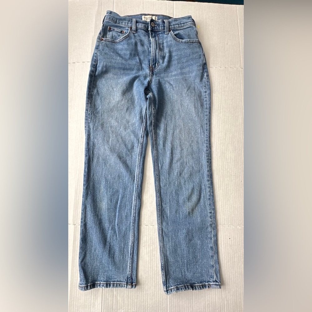 Abercrombie & Fitch The Ankle Straight Ultra High Rise Curve Love Jeans Women 27 - Picture 2 of 8